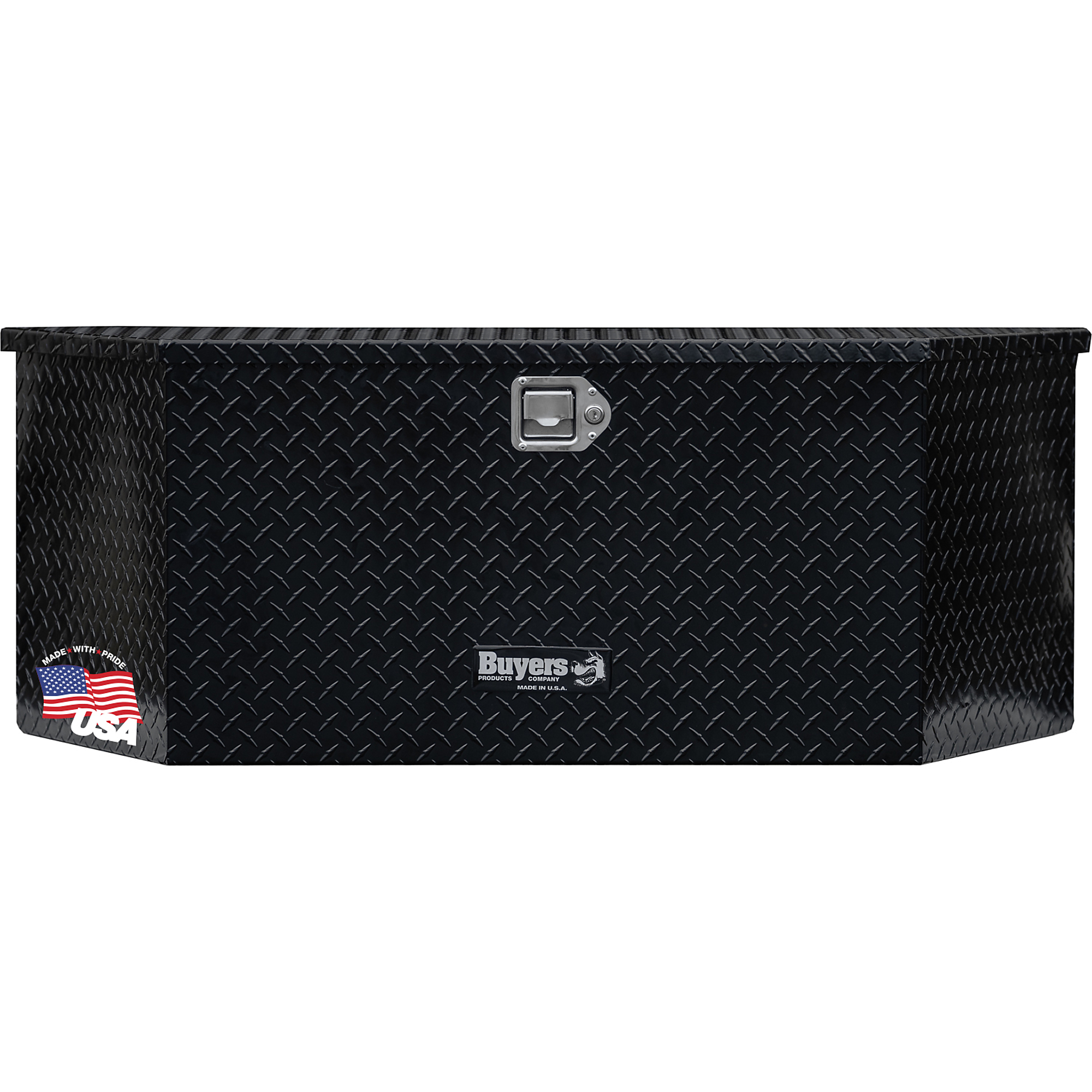 Buyers Products Gloss Black Diamond Tread Aluminum Trailer Tongue Truck Box Series
